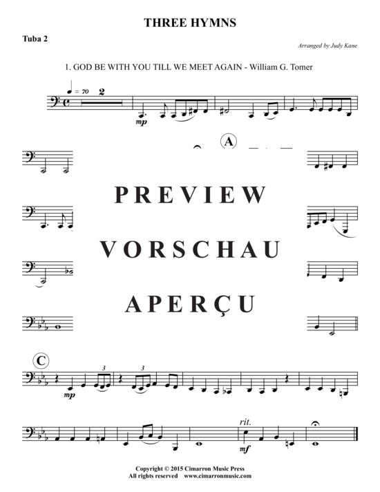 Product gallery: Page 15 of 16 Three Hymns , , (2x Baritone, 2x Tuba)