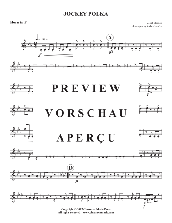 Produktgalerie: Seite 11 von 16 Jockey Polka , , (Blechbläserquintett)