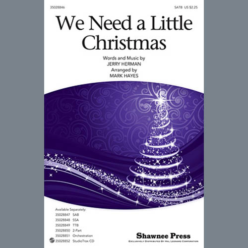 Produktbild zu: We Need A Little Christmas (from Mame) (arr. Mark Hayes)