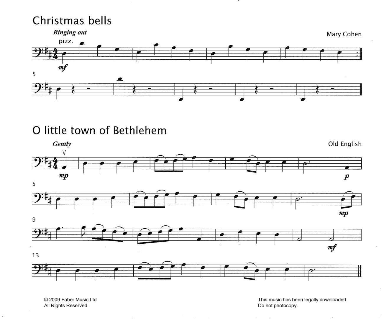 Produktgalerie: Seite 1 von 1 Christmas Bells, Mary Cohen, Violoncello