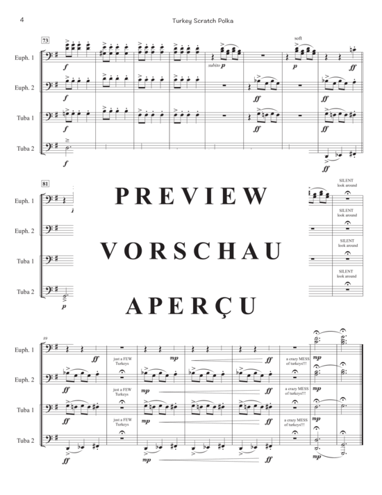 Product gallery: Page 6 of 12 Turkey Scratch Polka , , (Tuba Quartett EETT)