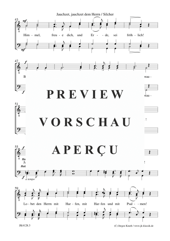 gallery: Jauchzet, jauchzet dem Herrn, , Männerchor