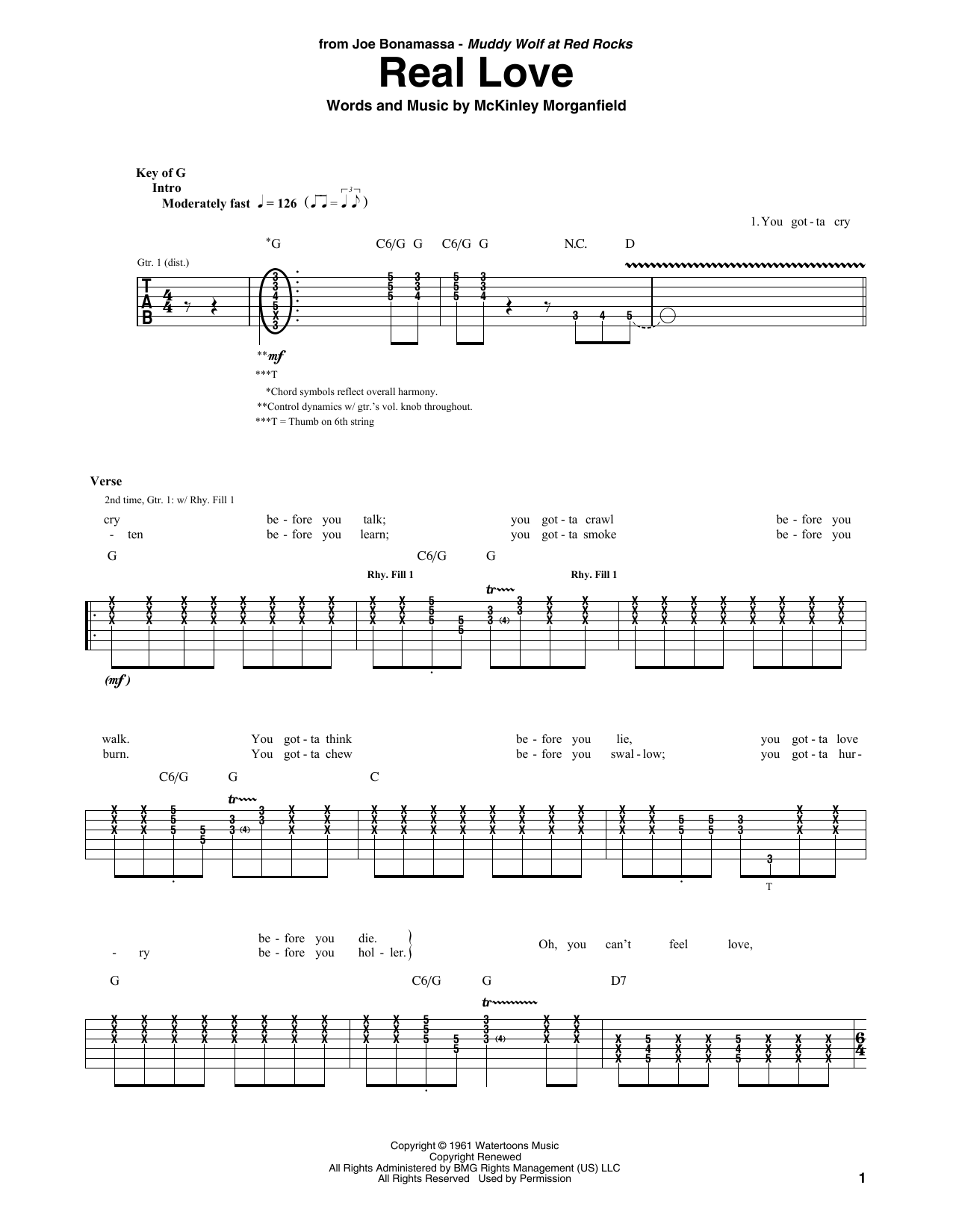 Product gallery: Page 1 of 1 Real Love, Joe Bonamassa