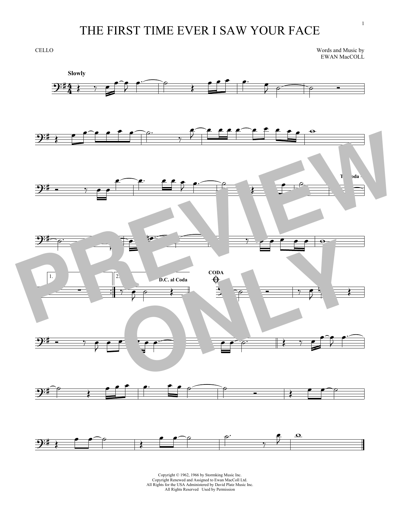 Produktgalerie: Seite 1 von 1 The First Time Ever I Saw Your Face, Roberta Flack, Violoncello