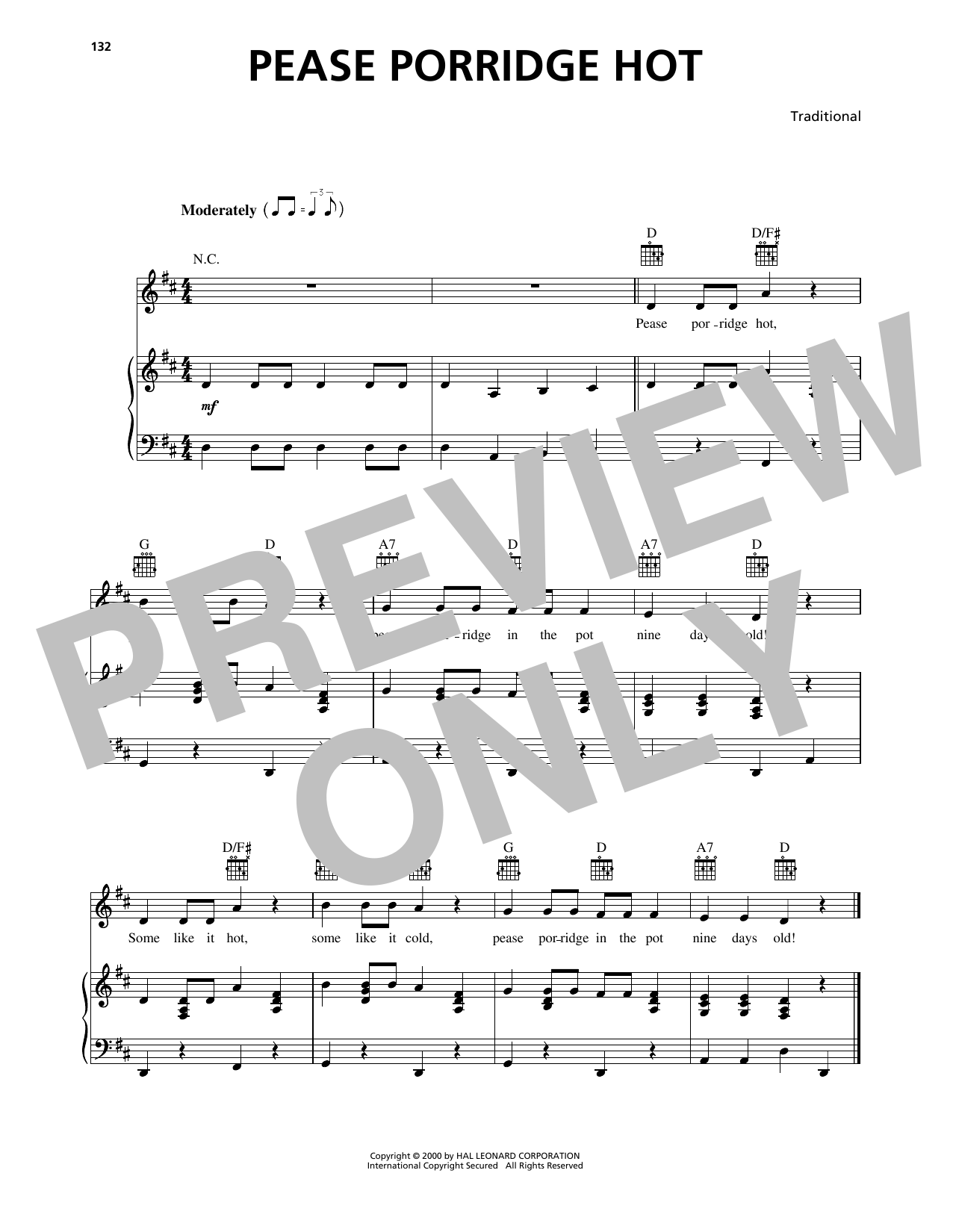 Produktgalerie: Seite 1 von 1 Pease Porridge Hot, Traditional, Gesang, Gitarre, Klavier