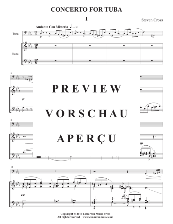 Product gallery: Page 3 of 21 Concerto for Tuba , , (tuba + piano)