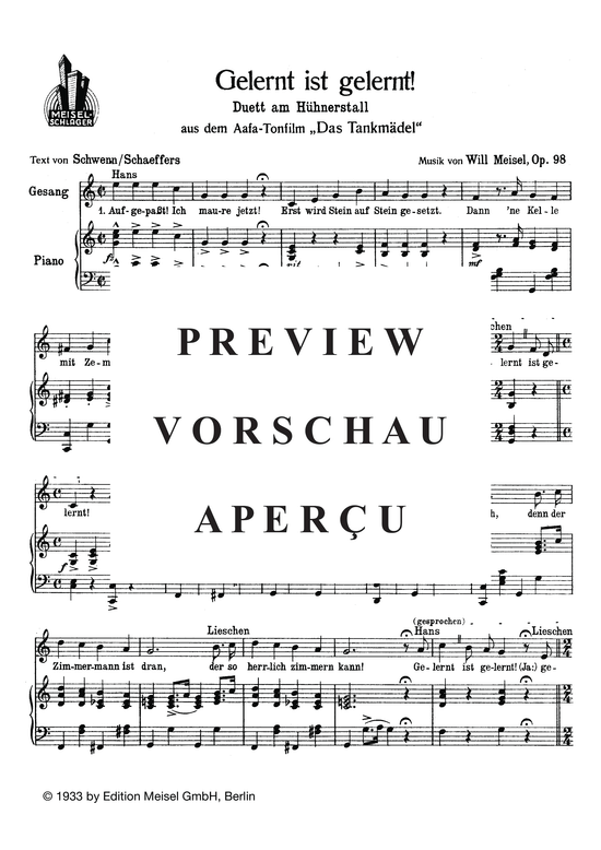 Produktgalerie: Seite 3 von 3 Gelernt ist gelernt, , Klavier und Gesang