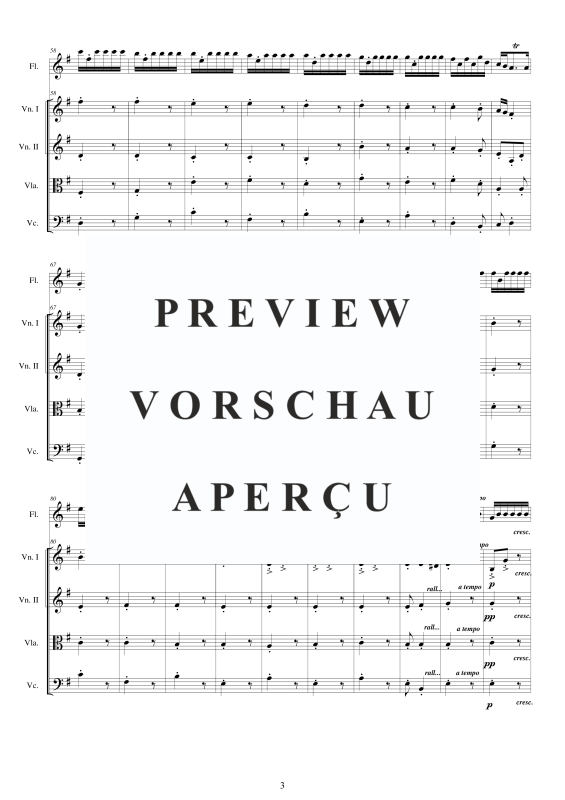 Produktgalerie: Seite 4 von 11 Concerto No.9 to 5 in E-Moll Op.5, , Querflöte Solo und Streicher Ensemble