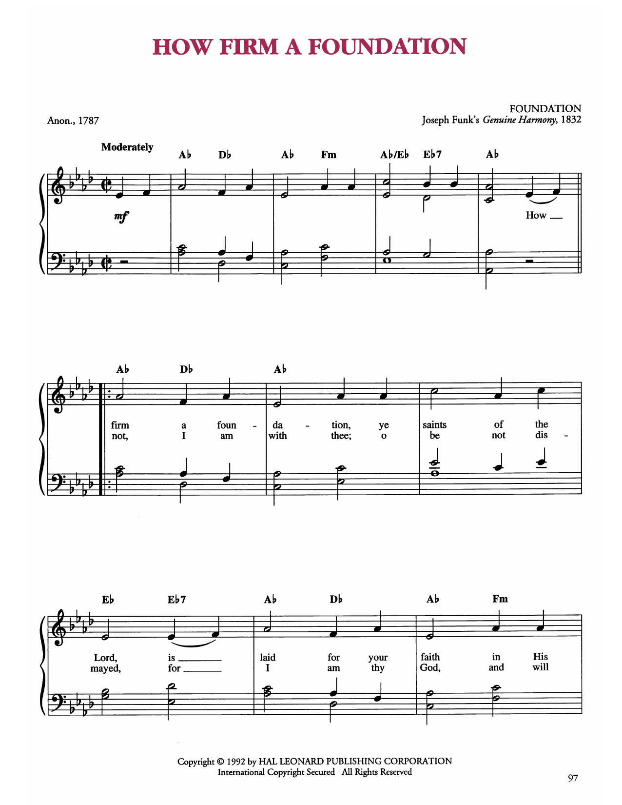 Product picture to:  How Firm a Foundation - John Rippon