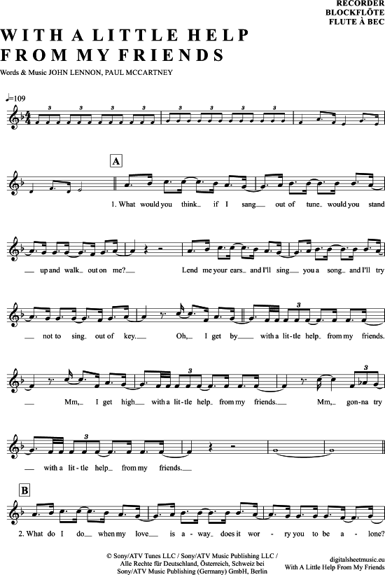 Product picture to: With a little help from my friends The Beatles