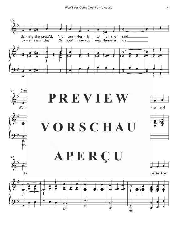 gallery: Won´t You Come Over to my House, , (Gesang und Klavier)