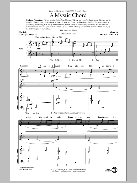 Product gallery: Page 1 of 1 A Mystic Chord, Audrey Snyder