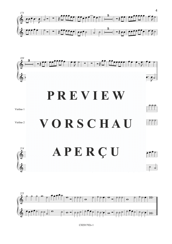 Produktgalerie: Seite 5 von 10 Vom Himmel hoch (Einzelstimmen), , Gemischtes Ensemble 2 Violinen, Violon und BC