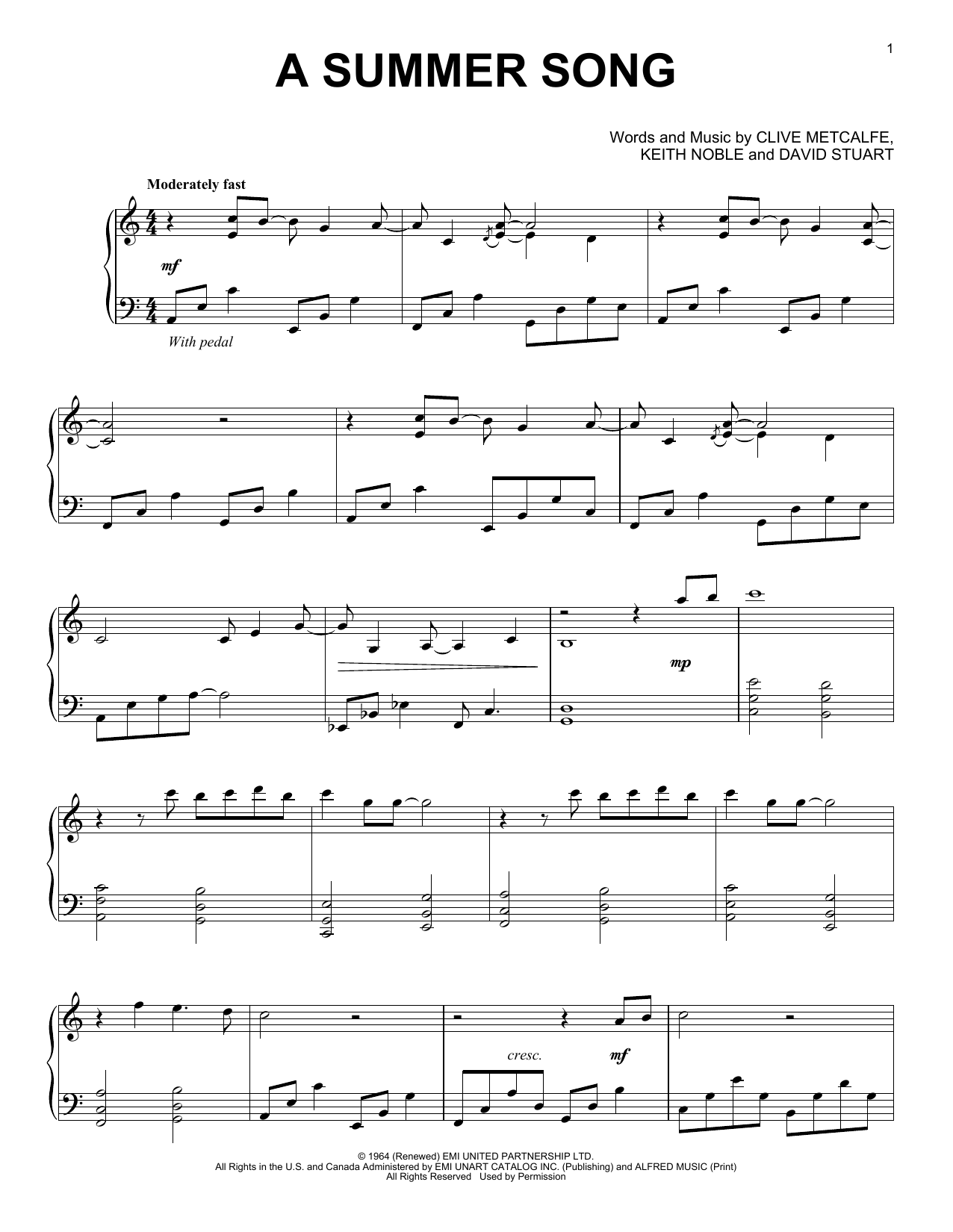 Product gallery: Page 1 of 1 A Summer Song, David Lanz