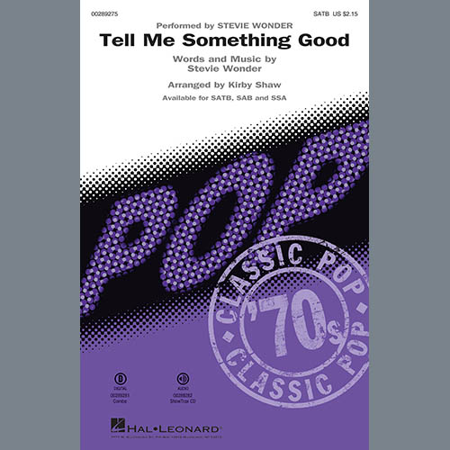 Product picture to: Tell Me Something Good (arr. Kirby Shaw)