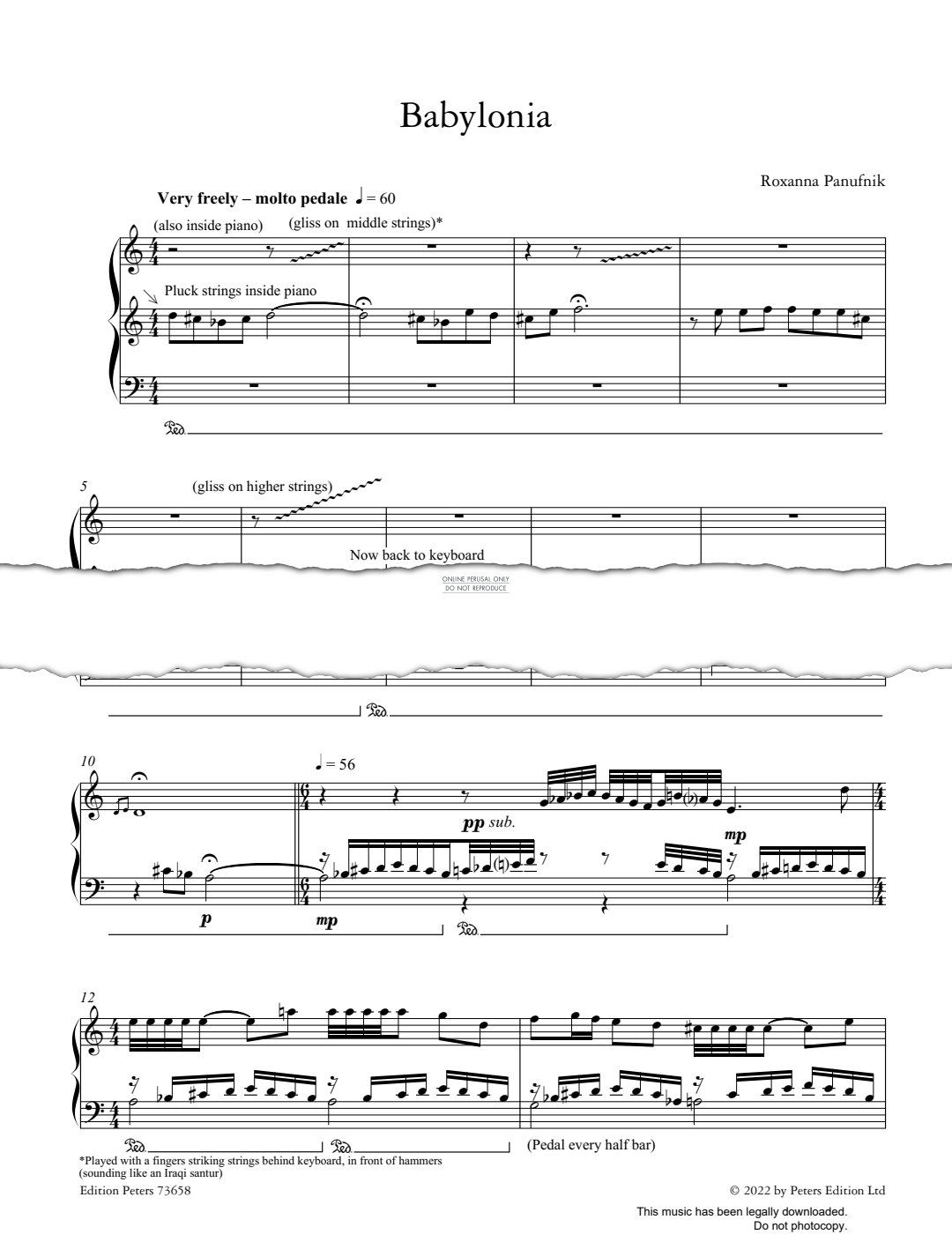 Produktgalerie: Seite 1 von 1 Babylonia, Roxanna Panufnik, Klavier