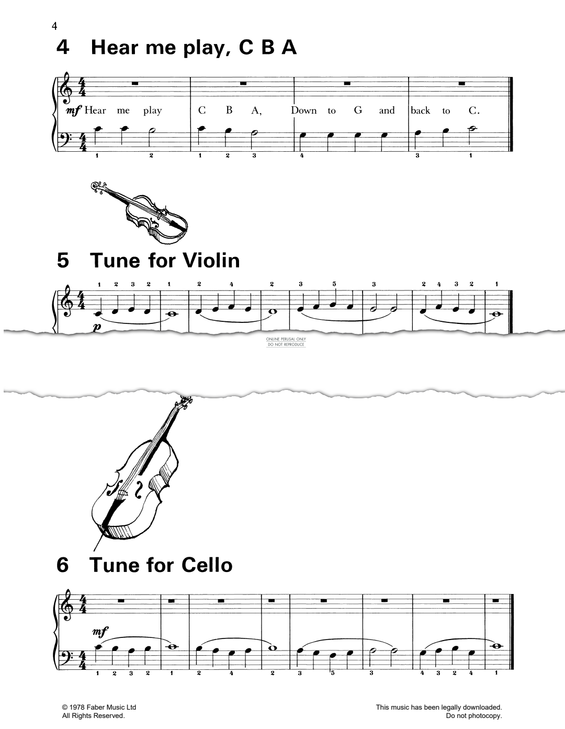 Produktgalerie: Seite 1 von 1 Tune For Violin, Marion Harewood, Klavier