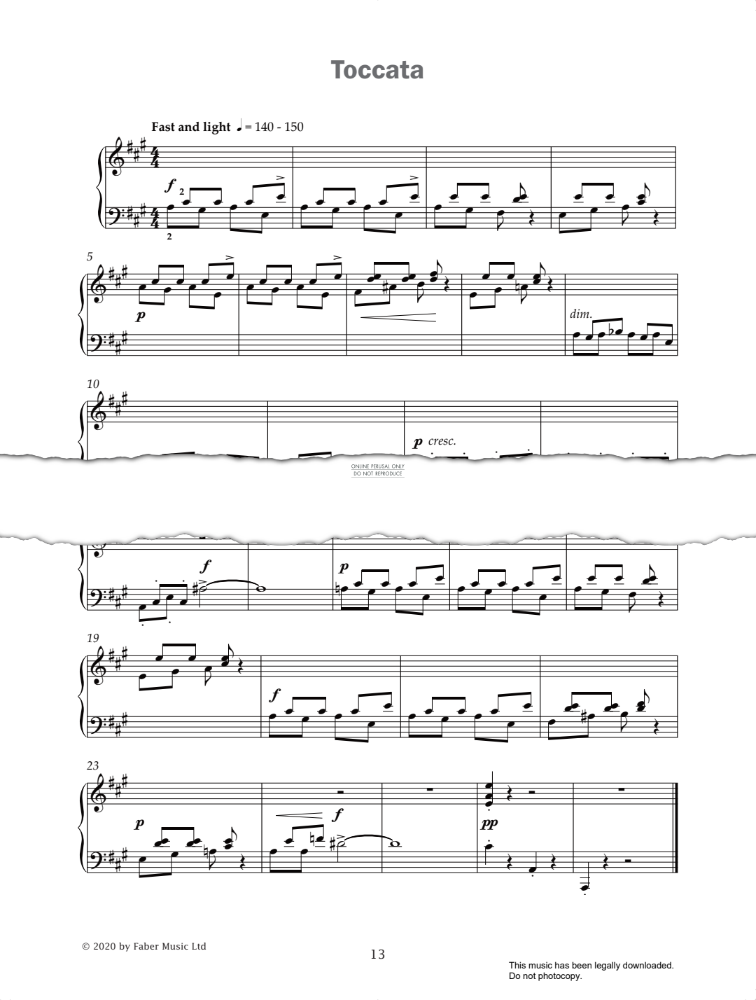 Produktgalerie: Seite 1 von 1 Toccata (from 'Improve Your Sight-Reading! A Piece a Week Piano Grade 6'), Paul Harris, Klavier