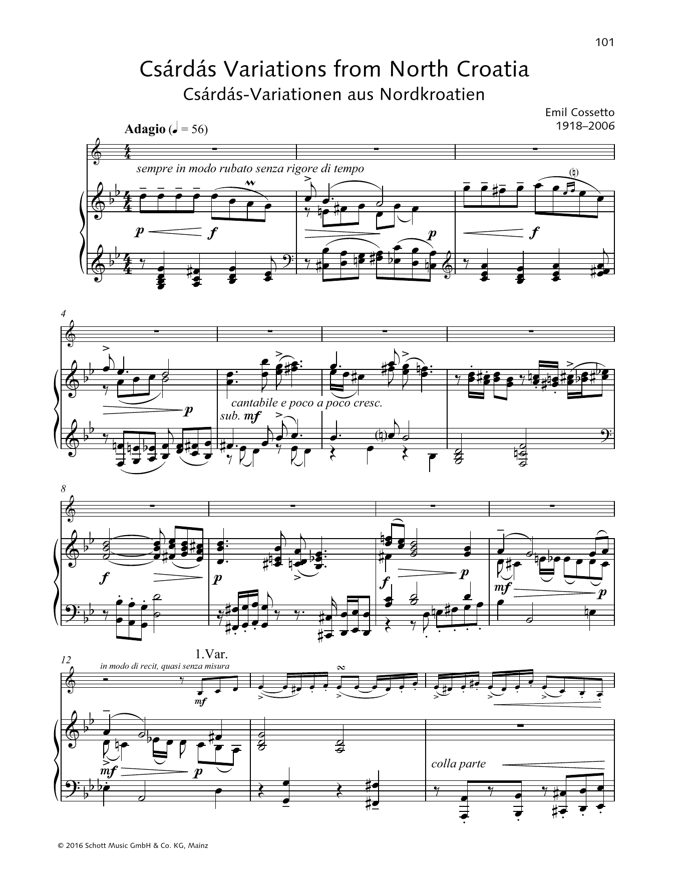Produktbild zu: Csšrdšs Variations from North Croatia