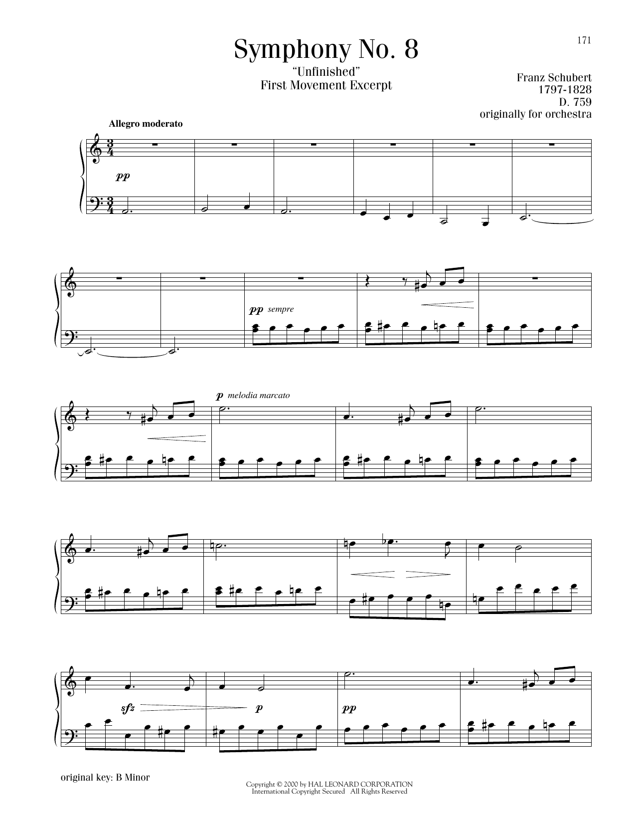 Product picture to: Symphony No. 8 ("Unfinished"), First Movement Excerpt