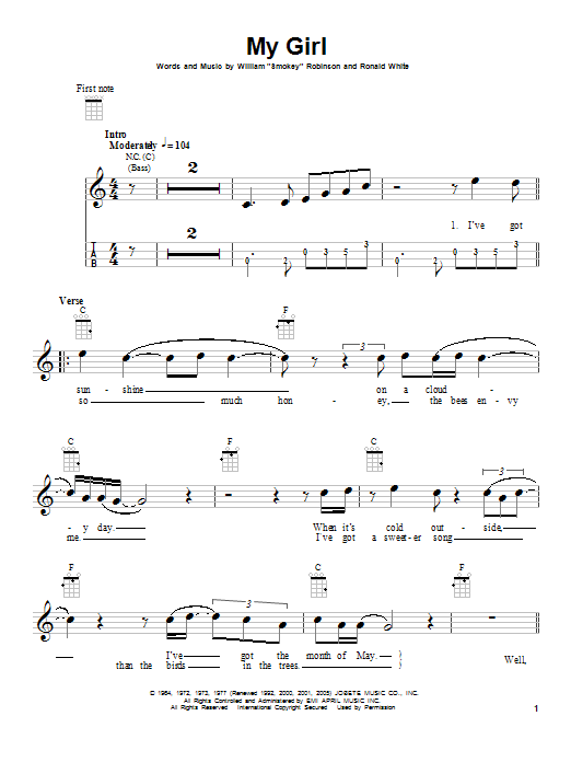 Product gallery: Page 1 of 1 My Girl, The Temptations