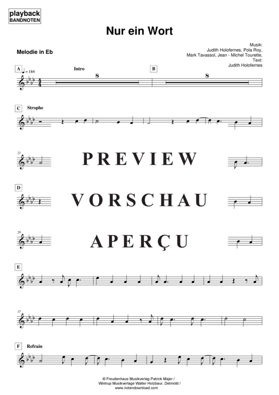 Product gallery: Page 2 of 5 Nur ein Wort - Melodie in Es, Wir sind Helden, 
