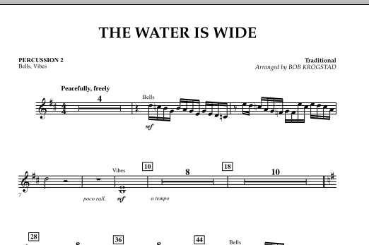 Produktgalerie: Seite 1 von 1 The Water Is Wide - Percussion 2, 