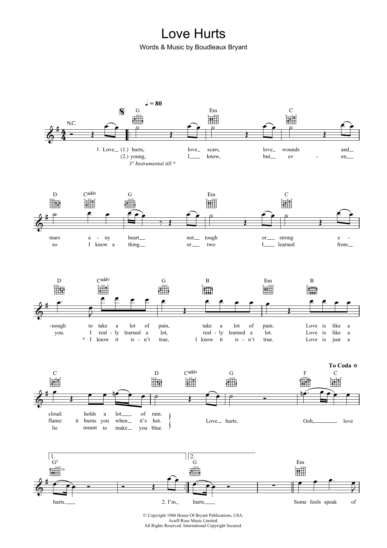 Produktgalerie: Seite 1 von 1 Love Hurts, Nazareth, Melodieinstrument