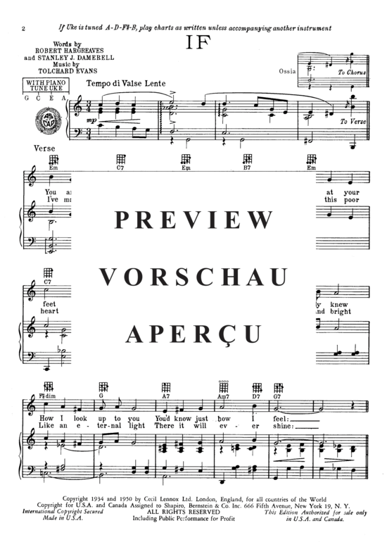 Produktgalerie: Seite 3 von 8 If , Popular Standard, Klavier und Gesang