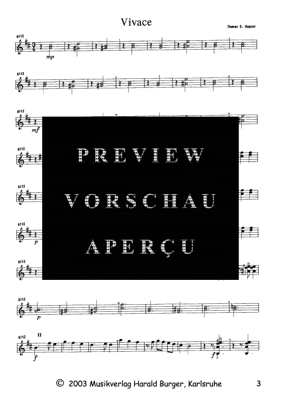 Produktgalerie: Seite 4 von 5 Concertino für 4 Gitarren, , Quartett Gitarre - Gitarre 3
