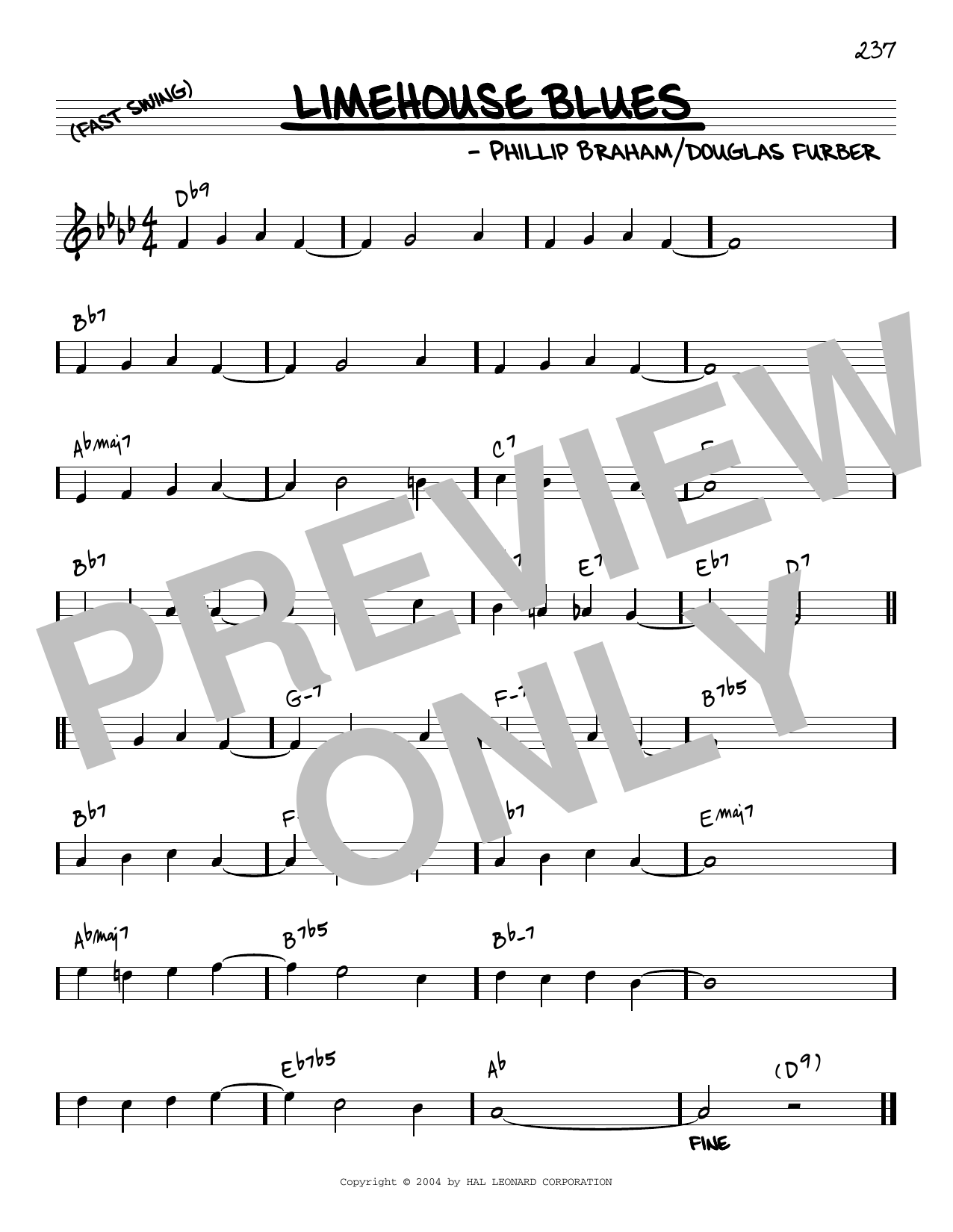 Produktbild zu: Limehouse Blues [Reharmonized version] (arr. Jack Grassel)
