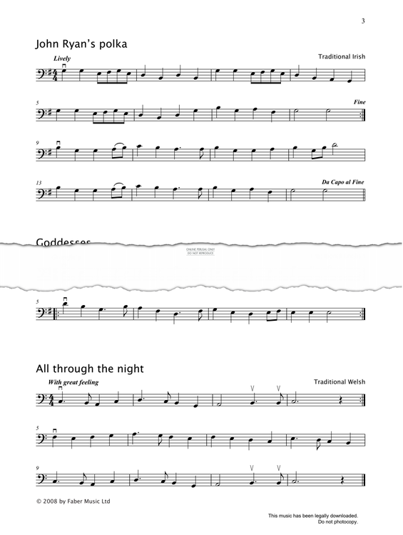 Produktgalerie: Seite 1 von 1 All Through The Night, Welsh Traditional, Violoncello