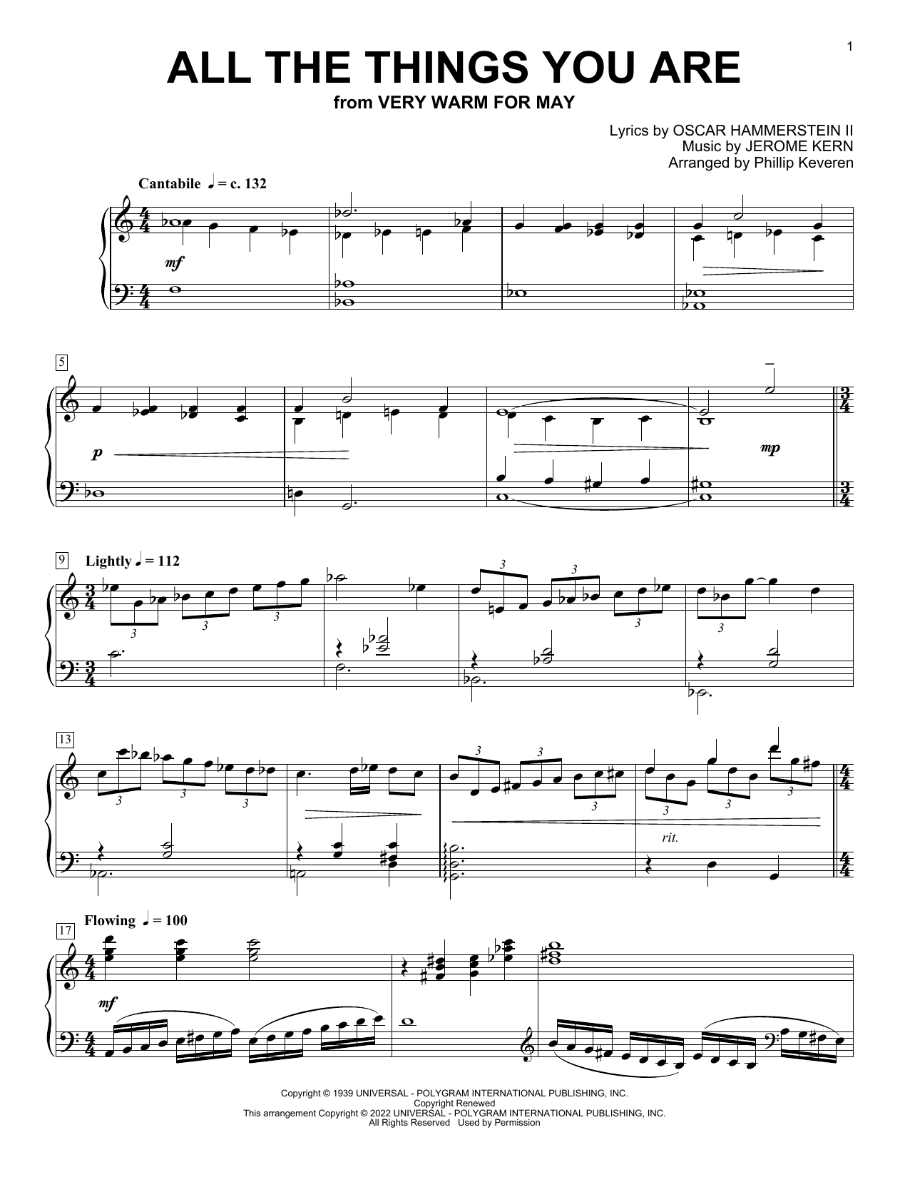 Produktbild zu: All The Things You Are (arr. Phillip Keveren)