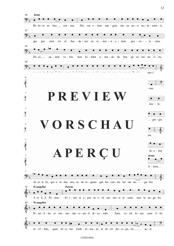 Produktgalerie: Seite 6 von 11 Passio secundum Matthaeum - Matthäuspassion, , (Gemischter Chor)