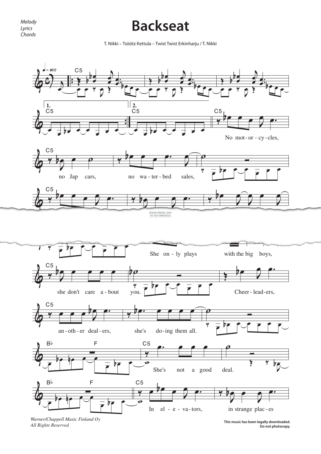 Product gallery: Page 1 of 1 Backseat, 