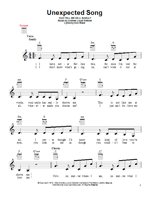 Product gallery: Page 1 of 1 Unexpected Song (from Song & Dance), Bernadette Peters