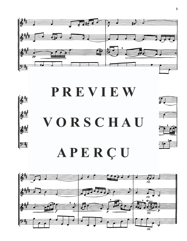 Product gallery: Page 5 of 9 Air from "Suite No. 3", , Woodwind Quartet Horn Solo, Oboe, Clarinet and Bassoon