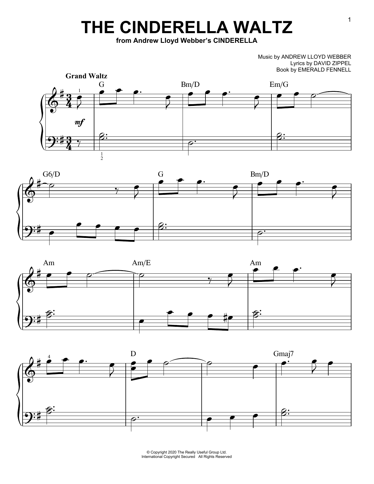Product picture to: The Cinderella Waltz (from Andrew Lloyd Webber's Cinderella)