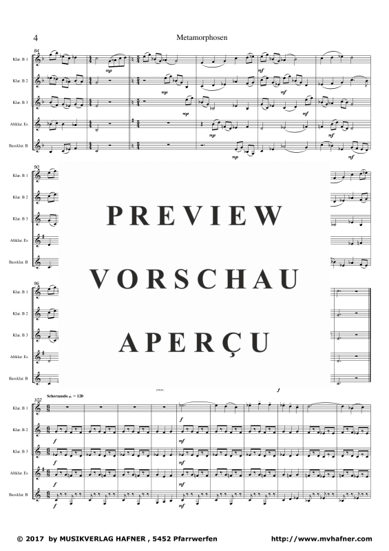 gallery: Metamorphose, , (Clarinet Quintet)