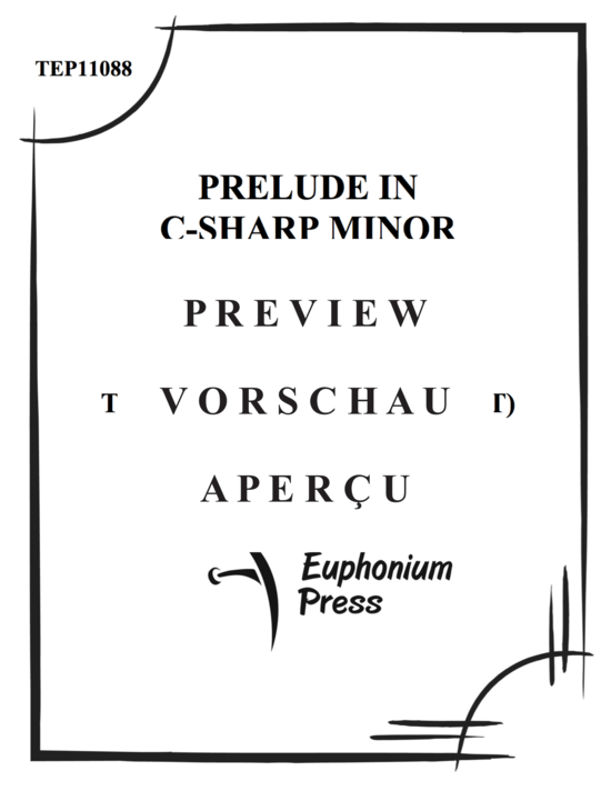 gallery: Prelude in C-sharp Minor , , (Tuba Ensemble EEEETTTT)