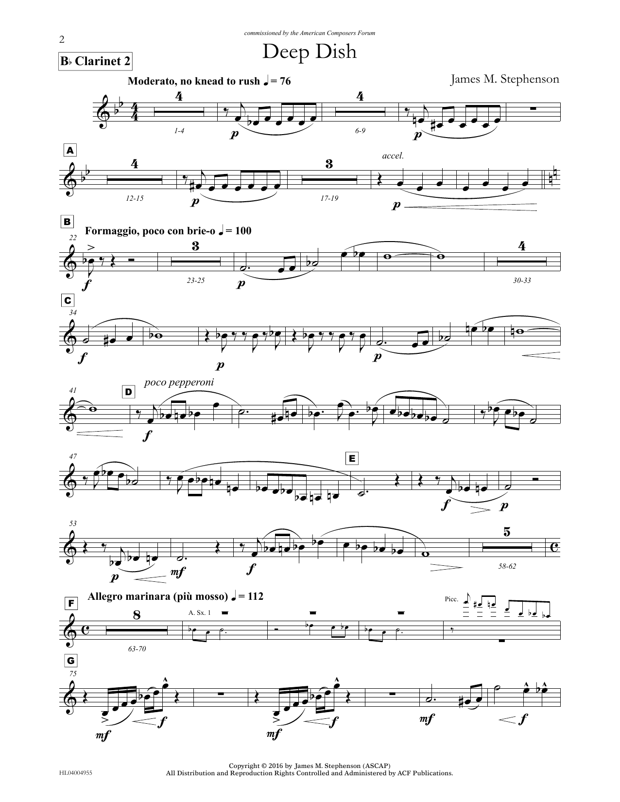 Produktbild zu: Deep Dish - Bb Clarinet 2
