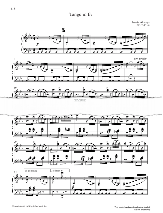 Produktgalerie: Seite 1 von 1 Tango in Eb, Francisca Gonzaga, Klavier