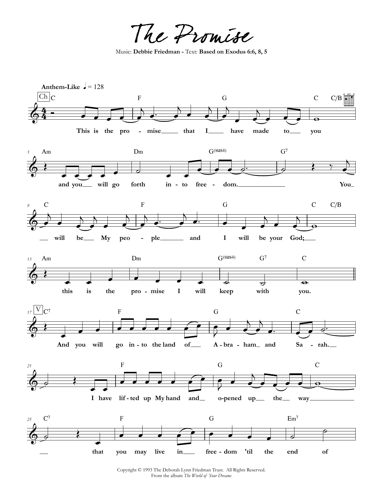Product gallery: Page 1 of 1 The Promise, Debbie Friedman