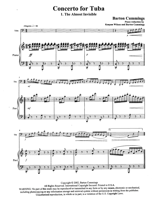 Produktgalerie: Seite 1 von 11 Concerto, , Tuba und Klavier