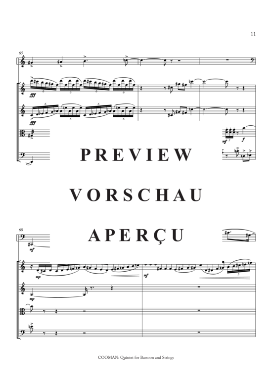 Product gallery: Page 12 of 21 Quintett für Fagott und Streicher, , 