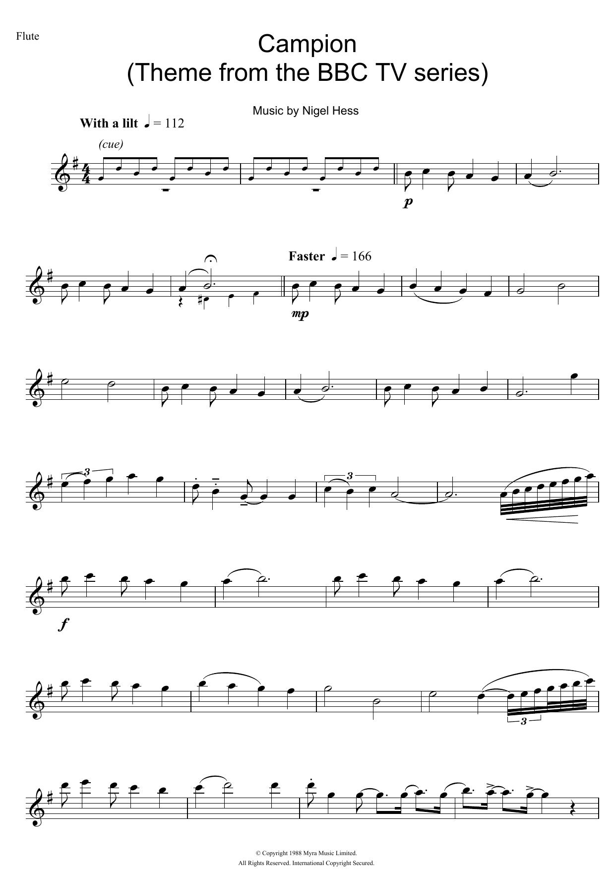 Product gallery: Page 1 of 1 Campion (Theme from the BBC TV series), Nigel Hess