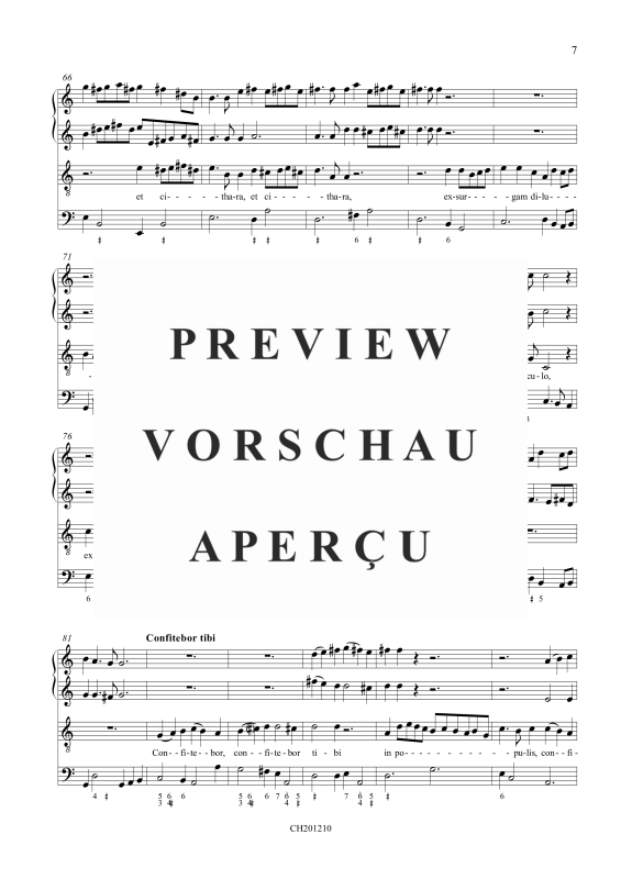 Produktgalerie: Seite 8 von 11 Paratum cor meum, , Gemischtes Ensemble T, 2 Violinen und BC