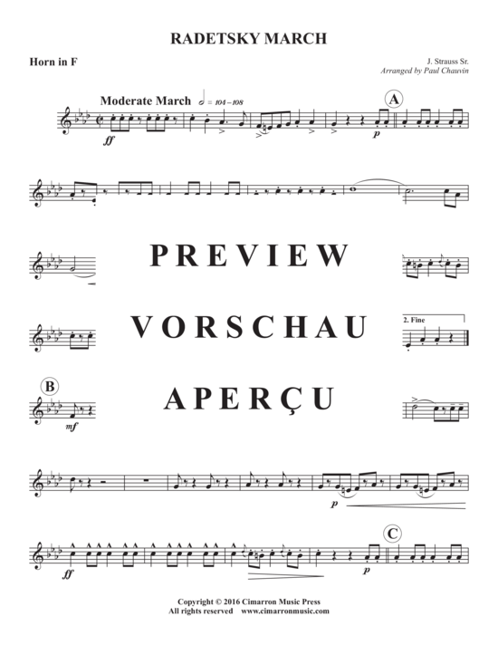 gallery: Radetzky March , , (Blechbläserquintett)