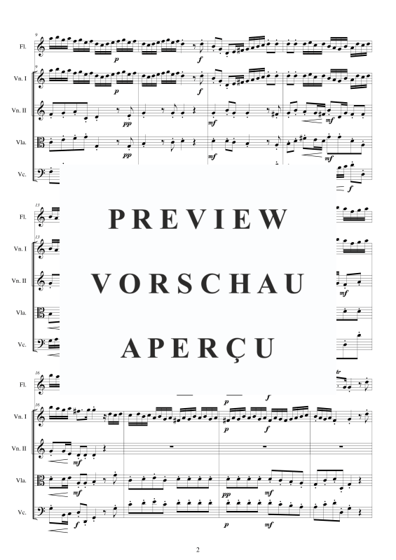 Produktgalerie: Seite 3 von 11 Concerto No.6 to 5 in C-Dur Op.5, , Querflöte Solo und Streicher Ensemble