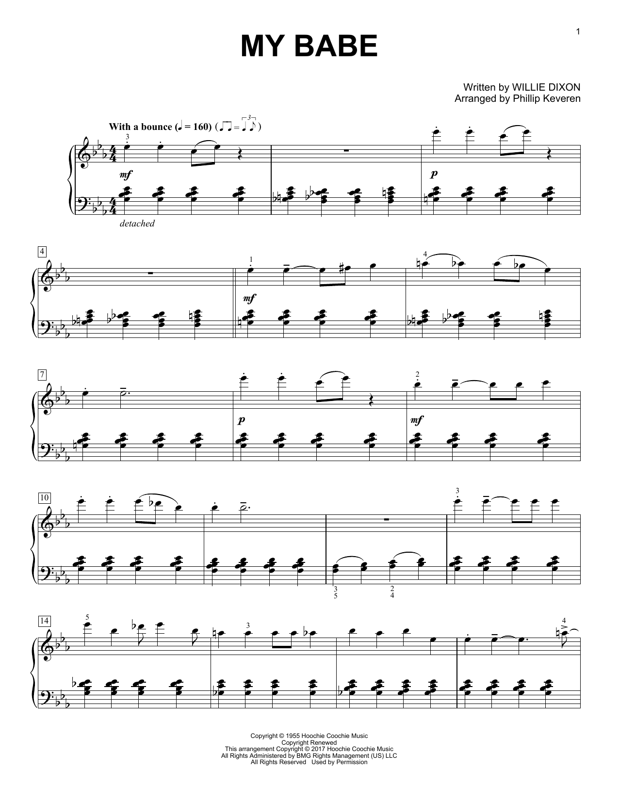 Product gallery: Page 1 of 1 My Babe (arr. Phillip Keveren), Willie Dixon